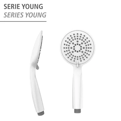 Wenko Mango de ducha Young blanco Ø 11 cm - 1 unidad – foto 2
