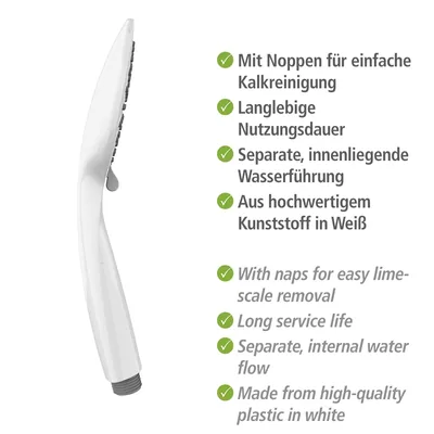 Wenko Mango de ducha Young blanco Ø 11 cm - 1 unidad – foto 4