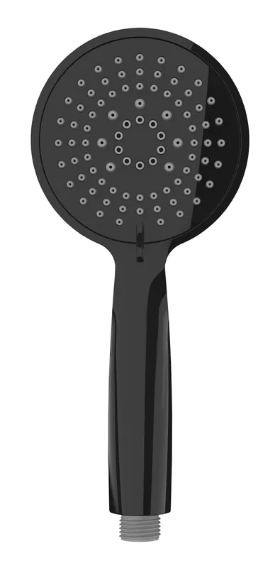 Wenko Mango de ducha Young negro Ø 11 cm - 1 unidad