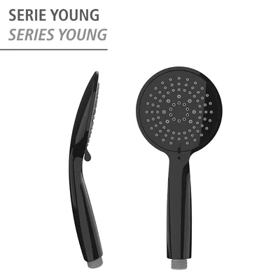 Wenko Mango de ducha Young negro Ø 11 cm - 1 unidad – foto 2