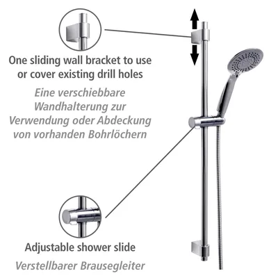 Wenko Young set de ducha con cabezal de 5 chorros 66 cm – foto 3