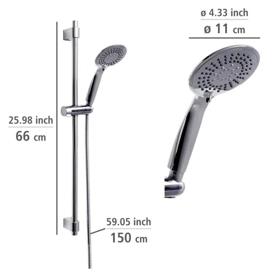Wenko Young set de ducha con cabezal de 5 chorros 66 cm – foto 7