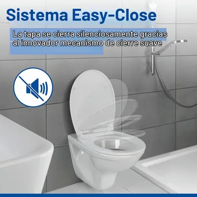 Wenko KOS tapa de WC con descenso automático blanca 37x44 cm – foto 5