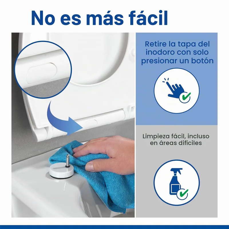 Wenko KOS tapa de WC con descenso automático blanca 37x44 cm