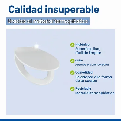 Wenko KOS tapa de WC con descenso automático blanca 37x44 cm – foto 8