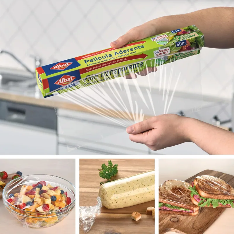 Albal Film transparente autoadherente 50 m - pack de 4 unidades