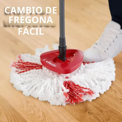 Vileda Easy Wring & Clean Turbo Set cubo con pedal mango telescópico 85-123 cm – foto 5