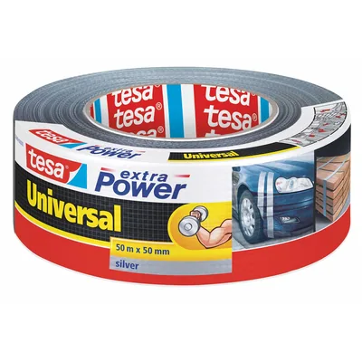 Tesa Cinta adhesiva universal Extra Power gris 50m x 50mm (pack de 6)