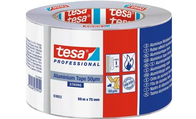 Tesa 50565-00002-01 Cinta de aluminio 50 micras 25m x 50mm (pack de 6)