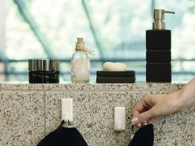tesa Ganchos adhesivos grandes Powerstrips blancos – foto 2