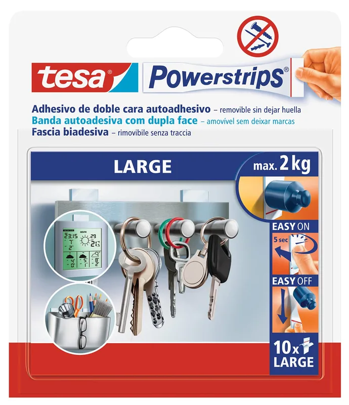 tesa Powerstrips grande hasta 2 kg