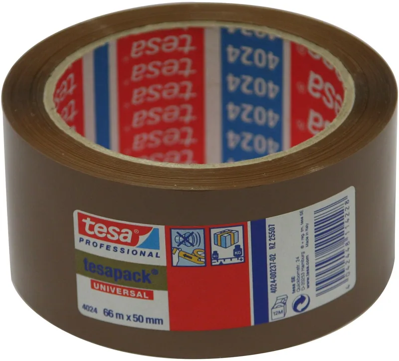 tesa 04024-00237-04 Cinta de embalaje poliolefina 66m x 50mm marrón
