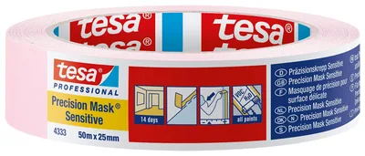 tesa Cinta de carrocero para superficies delicadas rosa suave 50m x 25mm – Papelería y oficina