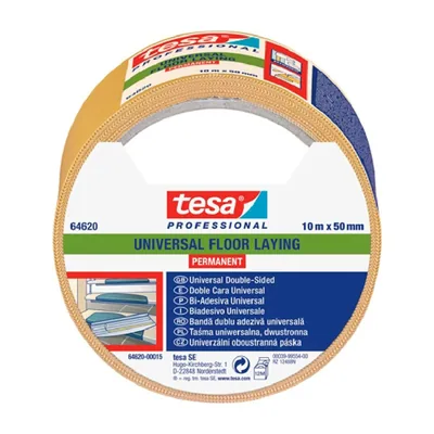 Tesa 64620 Cinta transparente doble cara 50mm x 10m (pack de 6)