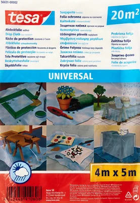 tesa Plástico de cubrición Universal - pack de 4 unidades – foto 1