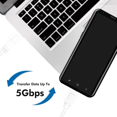 LogiLink Cable carga+datos USB A-C 1m smartphone android - pack de 2 unidades – foto 3