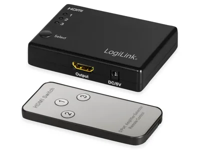 LogiLink Conmutador HDMI de 3 puertos 1080p/60Hz
