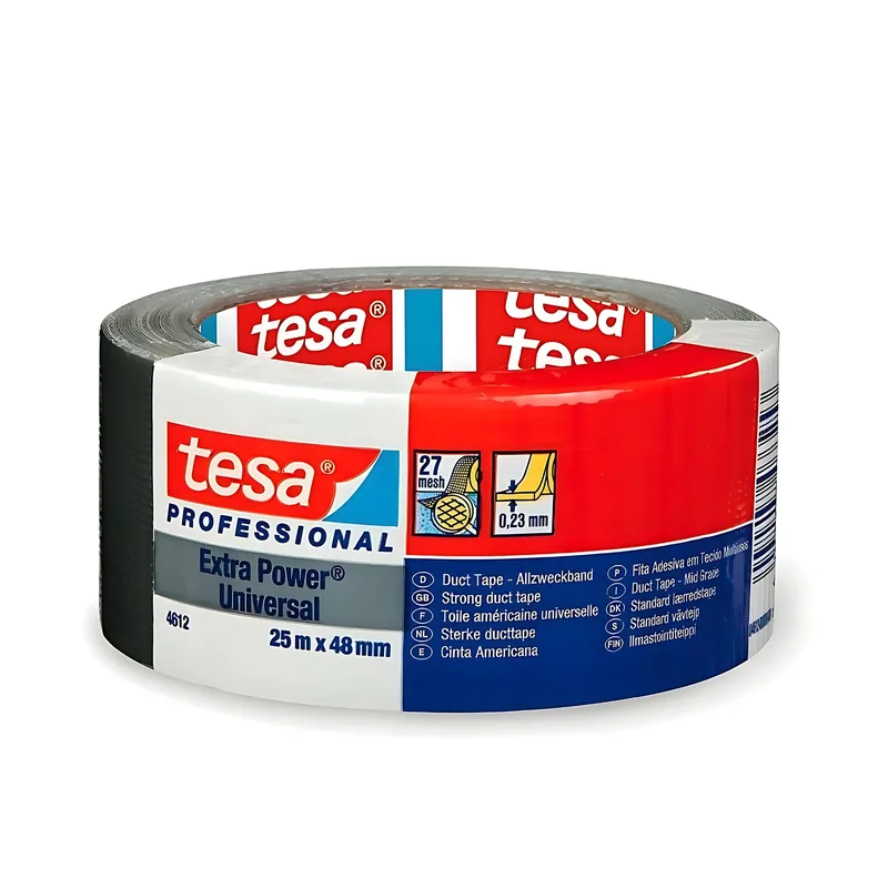 tesa Cinta americana negra 25m x 48mm 4612