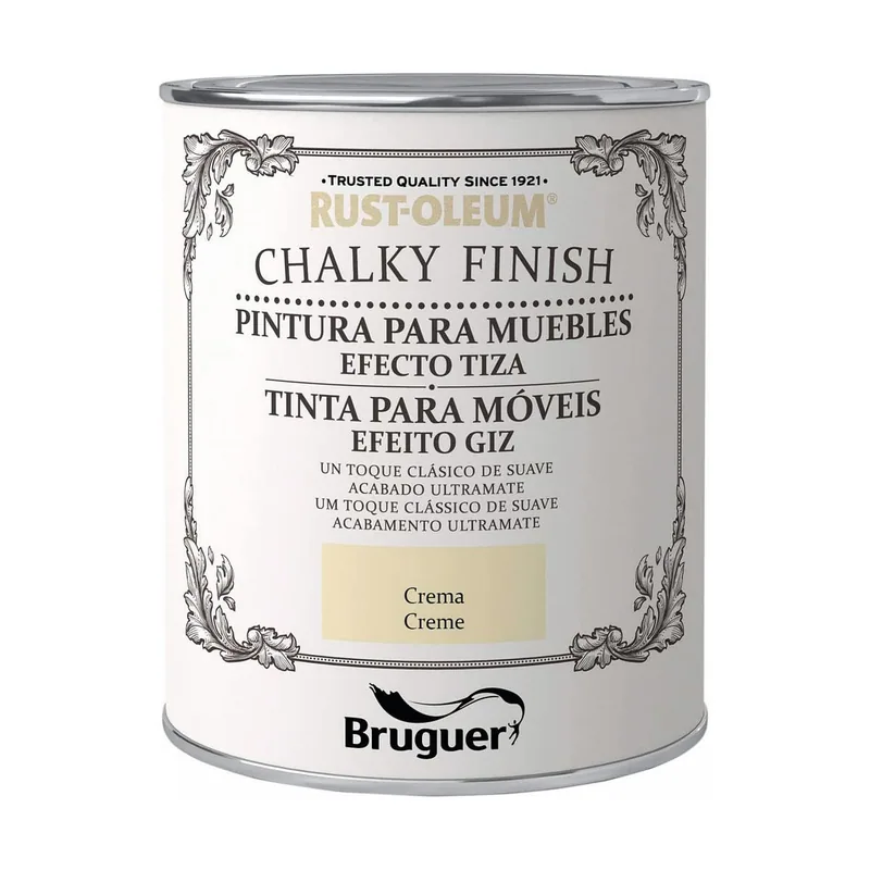 Bruguer Rust-Oleum Chalky Finish pintura para muebles Crema 750 ml - 1 unidad