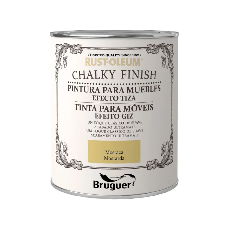 Bruguer Rust-Oleum Chalky Finish muebles mostaza 750 ml