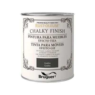 Rust-Oleum Chalky Finish pintura para muebles Grafito 750 ml