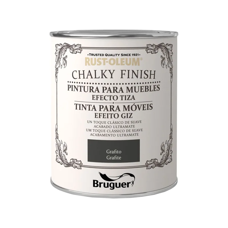 Bruguer Rust-Oleum Chalky Finish pintura para muebles Grafito 750 ml - 1 unidad