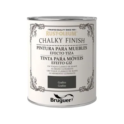 Bruguer Rust-Oleum Chalky Finish pintura para muebles Grafito 750 ml - 1 unidad – foto 4