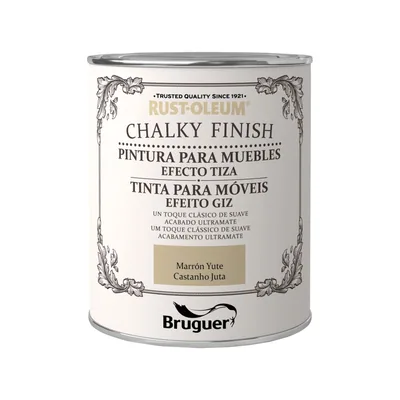 Rust-Oleum Chalky Finish pintura para muebles Marrón Yute 750 ml