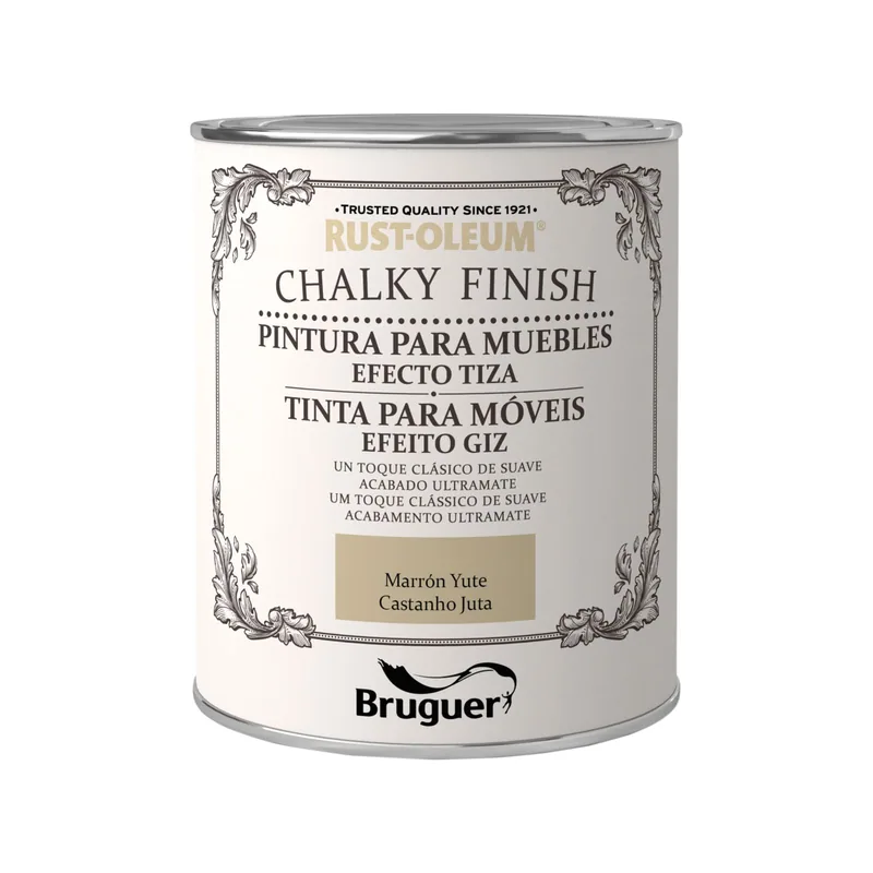Bruguer Rust-Oleum Chalky Finish pintura para muebles Marrón Yute 750 ml - 1 unidad