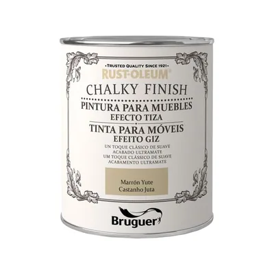 Bruguer Rust-Oleum Chalky Finish pintura para muebles Marrón Yute 750 ml - 1 unidad – foto 4