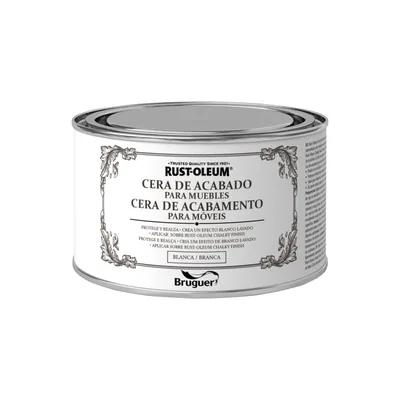 Bruguer Rust-Oleum cera de acabado para muebles blanca 400 ml