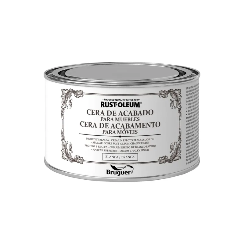Bruguer Rust-Oleum cera de acabado para muebles blanca 400 ml