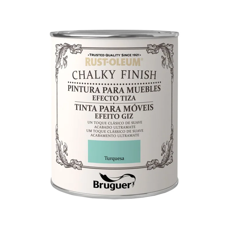 Rust-Oleum Bruguer Chalky Finish pintura para muebles turquesa 750 ml