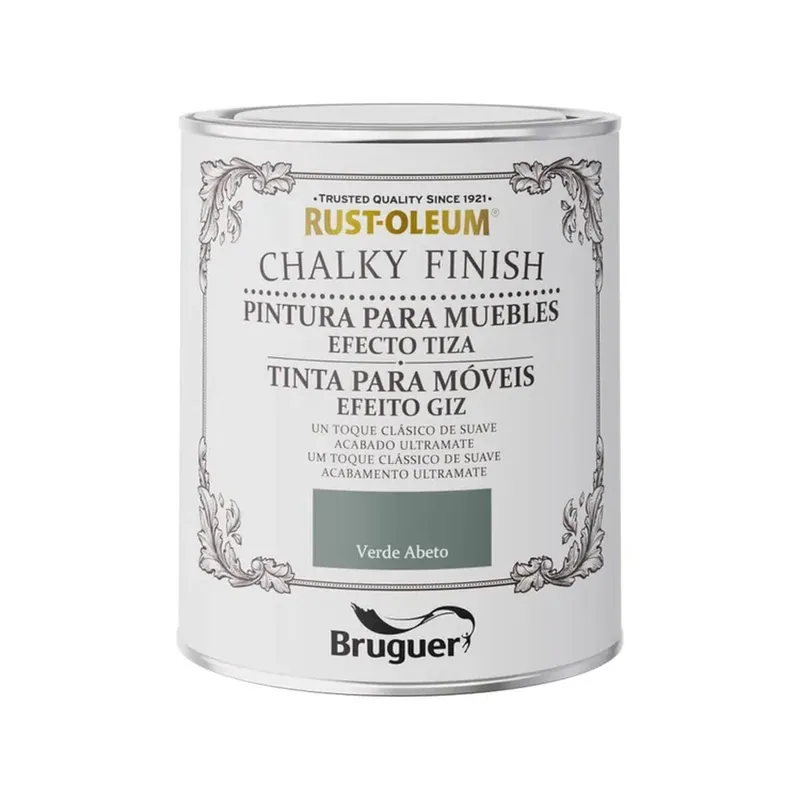 Bruguer Rust-oleum chalky finish muebles verde abeto 0,750l 5733889