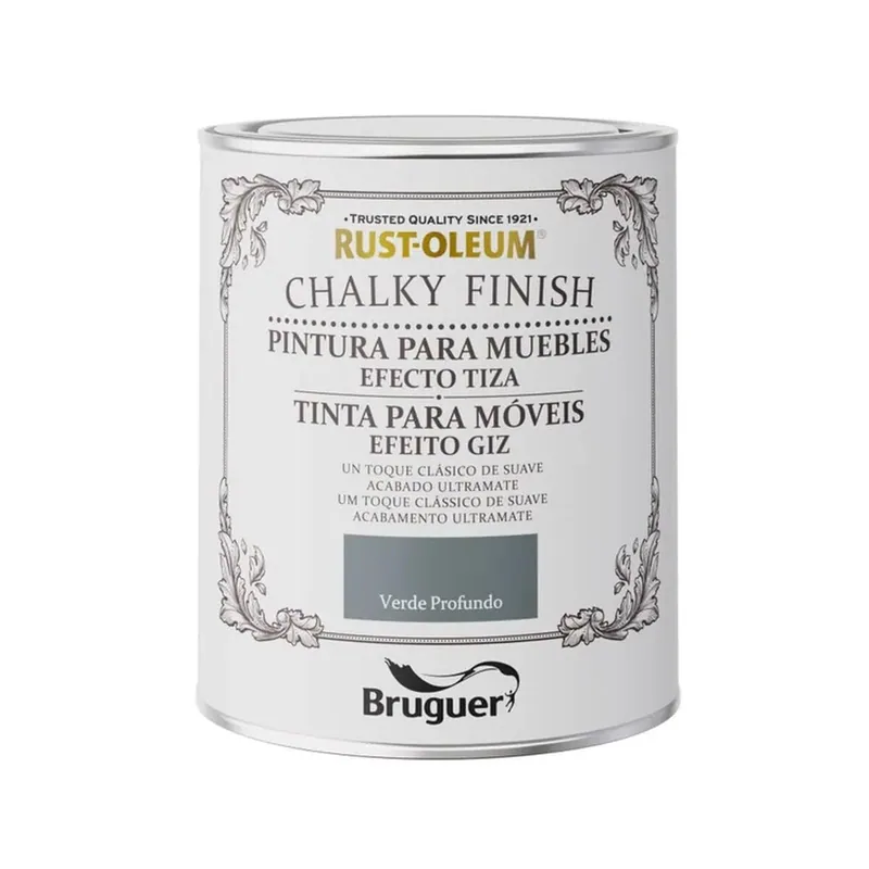 Bruguer Rust-oleum chalky finish muebles verde PROFUNDO0,750l 5733890