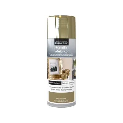 Rust-Oleum Metallic pintura spray metálico oro brillante 400 ml