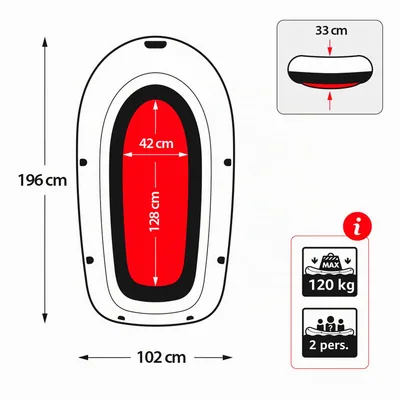 Intex 58356 Barco hinchable Explorer Pro200 196x102x33 cm – foto 4
