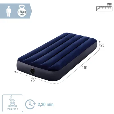 Intex Colchón hinchable individual 76x191x25 cm – foto 6