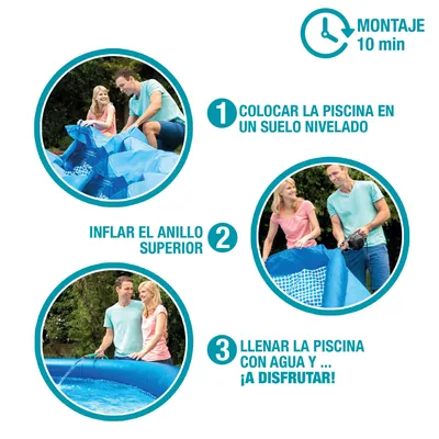 Intex 55236 Piscina hinchable redonda Ø244x61 cm 1.942 litros – foto 5