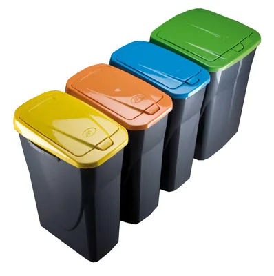 M home by Mazzei Mondex M-home Cubo con Tapa 15 L ecobin con Tapa Verde - 1 unidad – foto 3