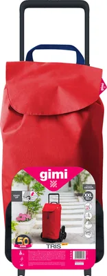 Gimi Tris Urban Carro de la compra 6 ruedas rojo 52L – foto 1