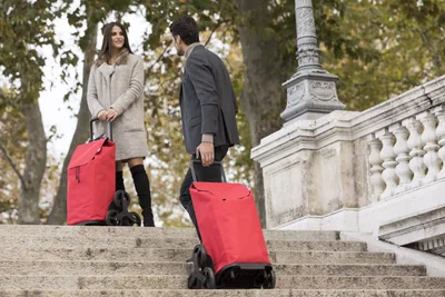Gimi Tris Urban Carro de la compra 6 ruedas rojo 52L – foto 3