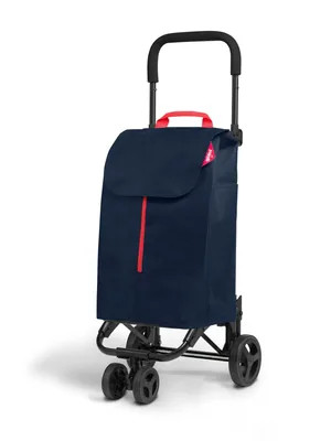 Gimi Twin Urban Carro de la compra azul 50 litros