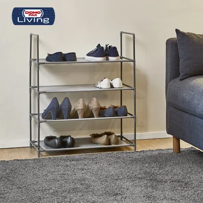 Domopak Living Domopak Zapatero 4 baldas Gris 58,5x28,5x70CM - 1 unidad – foto 1