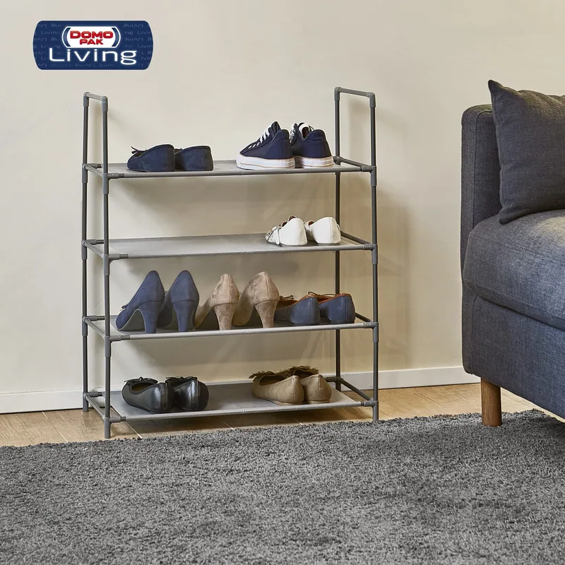 Domopak Living Domopak Zapatero 4 baldas Gris 58,5x28,5x70CM - 1 unidad