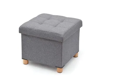 Domopak Living Puf de tela 38x38x34 cm – foto 2