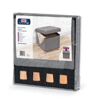 Domopak Living Puf de tela 38x38x34 cm – foto 3