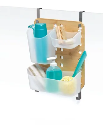 Domopak Living organizador de baño colgante bambú 36,5x28x10 cm