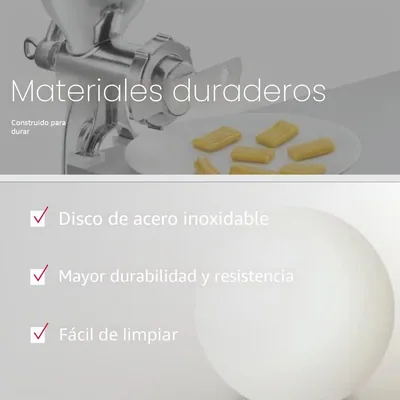 Metaltex 251721010 Picadora de carne y verduras con accesorios de aluminio – foto 4