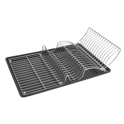 Metaltex Wing Tex Escurreplatos con ala abatible y bandeja gris 50x31x11cm – foto 4